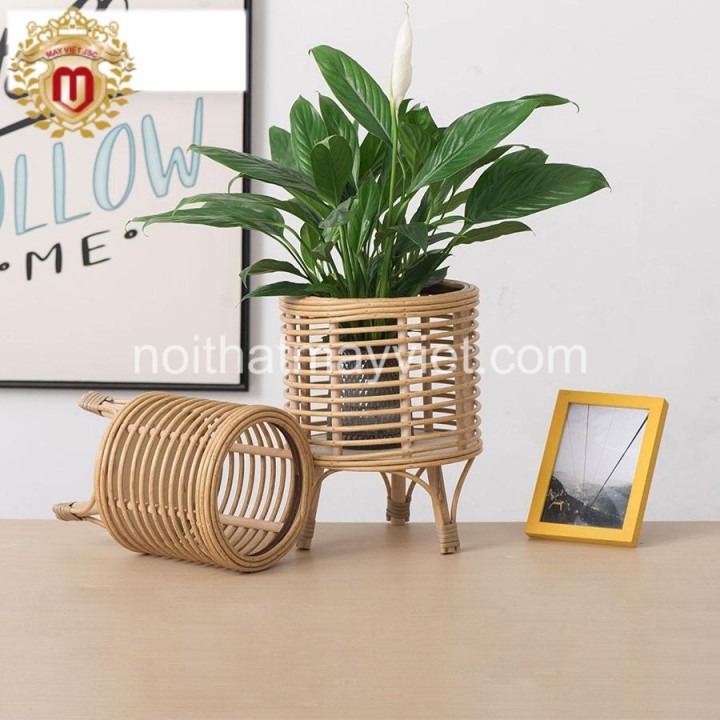  Chậu Cây Chất Liệu Mây Tre MS004